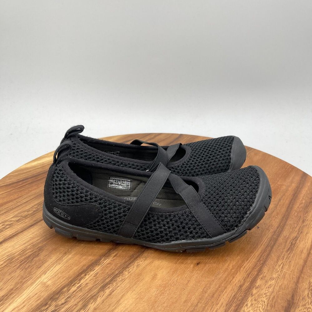 Keen Hush Mary Jane Shoes Womens Size 7 Black Slip On Comfort Flats